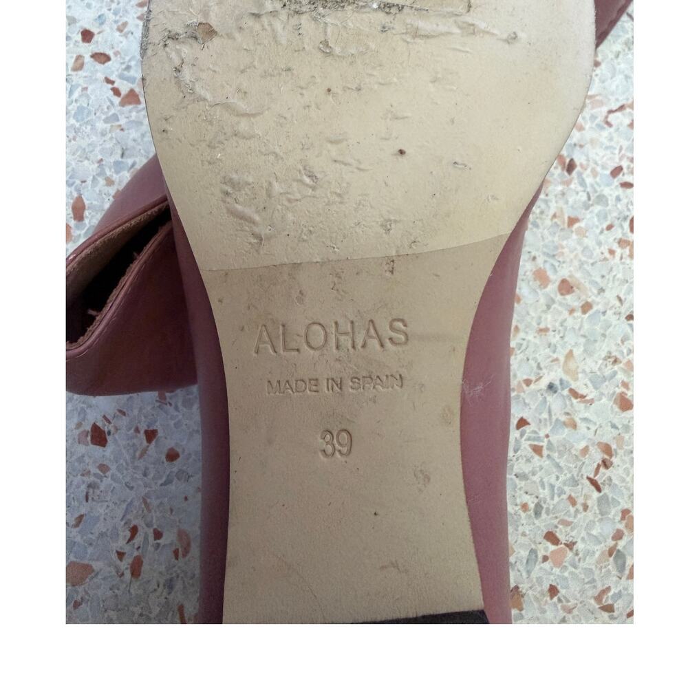 Alohas Sway Leather Flats - Pink - Size 39 US 8.5 - Picture 5 of 5